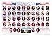 Painless Learning Laminated Educational Placemats for Kids: US Presidents, USA Map, World Map