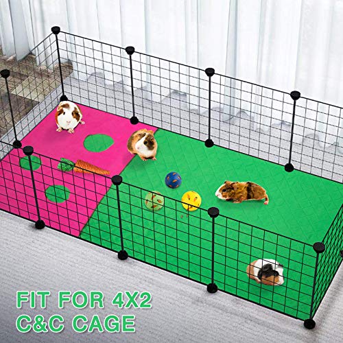 Geegoods Guinea Pig Fleece Cage Liners,Guinea Pig Bedding,Washable Pad