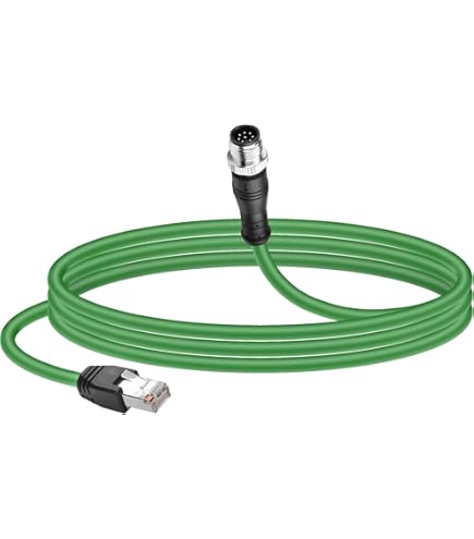 Cavo Ethernet M12 A RJ45 CAT-7e HangTon - 1m, X-Code, Per Camere Basler, Cognex, PLC | IP68 - Foto 7