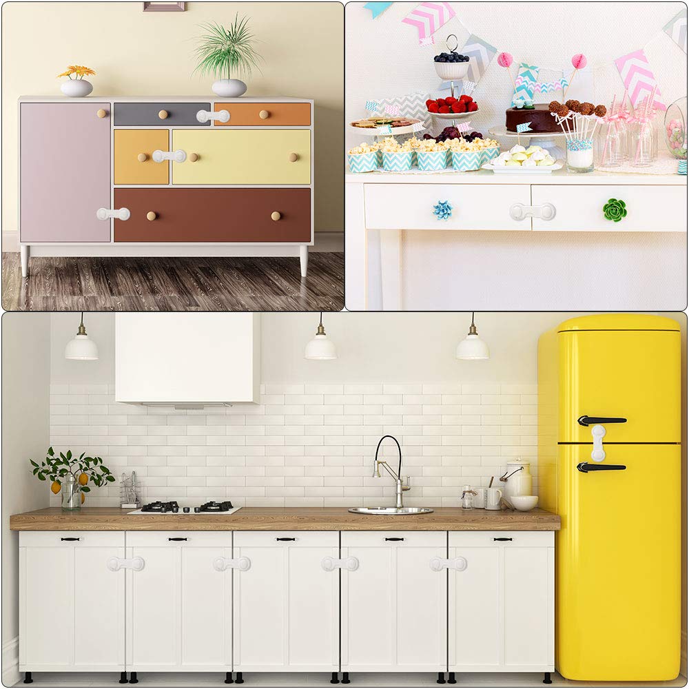 Tuparka 32 Pcs Child Proofing Kit 6pcs Child Safety Cabinet Locks