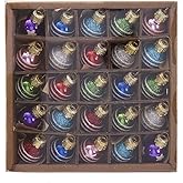 Kurt S. Adler Miniature Decorative Glass Ball Ornaments, 25 Piece Set