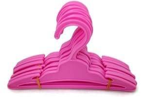DORI'S DOLL BOUTIQUE Doll Hangers 12 Pink for 18 Inch Doll Clothes Girl, Doll Accessories