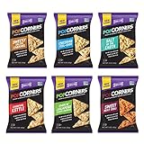 Popcorners Natural Popped Corn Chips 5-Ounce Package, Mix of 6 Flavors (Case of 6)
