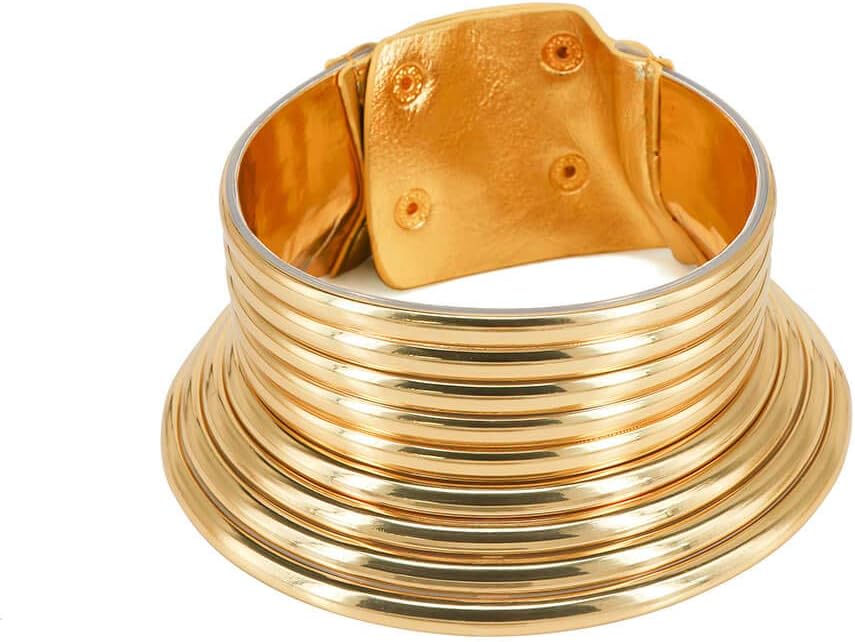 Reliablee African Snap Necklace & Bracelet for Women. Fashion Jewelry Sets Collar Box for Birthday Christmas.