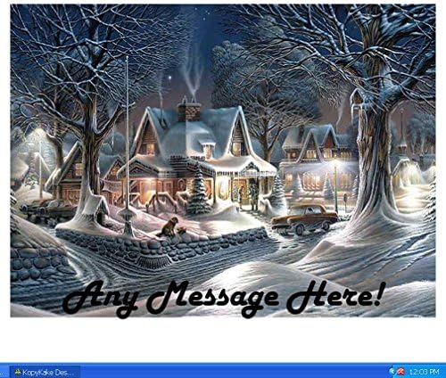CHRISTMAS HOLIDAY edible IMAGE CAKE TOPPER DECORATION party personalized holiday gift winter
