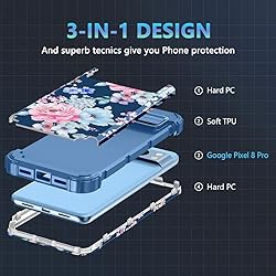 Rancase for Google Pixel 8 Pro Case,Three Layer