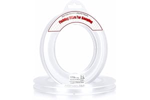 Acejoz Fil de pêche transparent de 200 m - Fil de pêche invisible en nylon solide - Supporte 18 kg - Pour guirlande de ballon