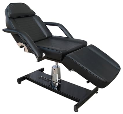 Black Hydraulic Beauty Couch Massage Chair Bed Therapy Salon