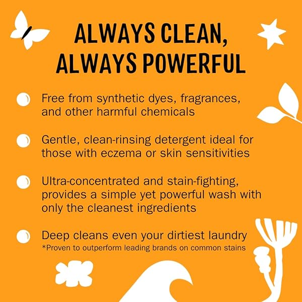 MOLLY’S SUDS ORIGINAL LAUNDRY DETERGENT POWDER | CLEAN LAUNDRY DETERGENT POWDER FOR SENSITIVE SKIN | SIMPLE, EFFECTIVE INGREDIENTS, STAIN FIGHTING | 120 LOADS (CITRUS GROVE)