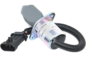 Notonmek 6681512 ELL70-0065 Lock Parking Brake Solenoid 12 V for Bobcat Skid Traction S100 S130 S150 S160 S175 S185 S220 S205 S250 S300 450 453 463 553 653 751 753 763 773 853 863 873 883 953 A220 325