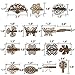 Jaciya 15 Pieces Vintage Metal Hair Clips Retro French Hair Barrettes Minimalist Hair Clip Geometric Hollow Hair Pins for Women