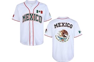Movie Football Men's Mexico Jersey #34#7 Stitched Baseball Uniform with Mexican Flag Sports Jerseys Shirts