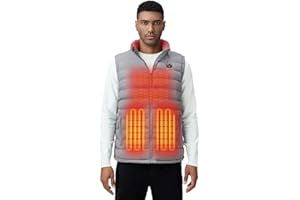 iHood Men's Heated Vest with Battery Pack, Heated Vest Men with Retractable Heated Hood Washable Heated Jackets for Men