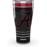 Tervis Traveler Alabama Crimson Tide - Night Game Triple Insulated Tumbler Travel Cup Keeps Drinks Cold & Hot, 30oz, Stainless Steel
