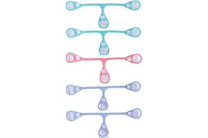 HiCat 5 Pack Baby Cloth Diaper Fasteners, Replaces Diaper Pins, Blue, Green and Pink (GPB-5 Pack)