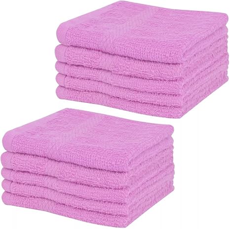 Tienda Basics Toalla De Secado Rápido, 100% Algodón, Paquete De 12, Color Blanco