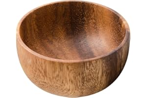 Danweix Wooden Shaving Bowl, Shaving Soap & Cream Bowl for Men Classic Style Easy to Lather Fits Wet Shaving (3#)