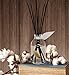 LOVSPA Reed Diffuser Set, Clean Cotton Blossom Scented Oil Diffuser with Sticks, Home Fragrance Accessories for Bathroom Shelf Decor, Aroma Diffusers for Home or Office Desk, USA Made