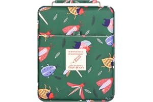 Pencil Case Holder Slot - Holds 202 Colored Pencils or 136 Gel Pens with Zipper Closure - Large Capacity Polyester Pen Organi