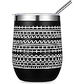 Geiserailie 12 oz Funny Message Coffee Mug Birthday White Elephant Gifts Stainless Steel Mug Insulated Tumblers Wine Cup Gag Gift for Valentines Friends Family Coworkers Christmas(Black,Classic)