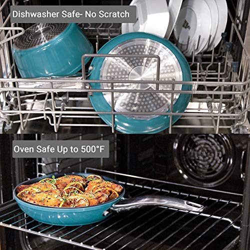 Nonstick Pot and Pan Cooking Set, REDMOND Kitchen Ceramic Cookware Set