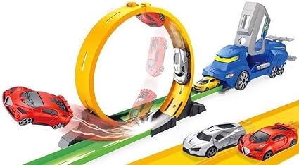 Toys Bhoomi Ultimate Speed Track Car Garage Playset Kids Toy Set with Model Toy Cars Helicopters Jeep Vehicles - Children Birthday Gift Toys