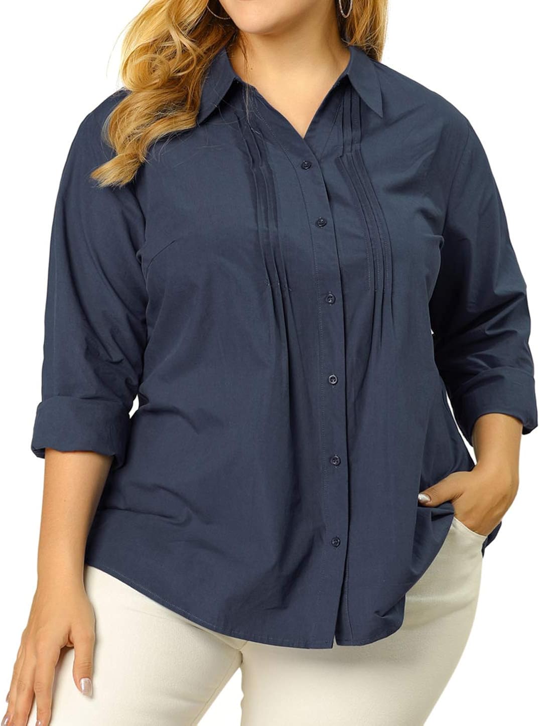 work shirts womens plus size