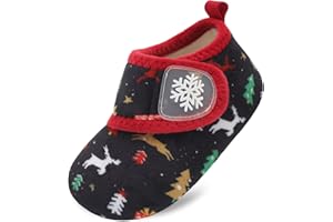 Scurtain Toddler Slippers Winter Boots Kids Slippers Girls Boys Toddler Snow Boots Baby Warm Socks Lightweight House Shoes Non-Slip Ankle Booties Walking Shoes