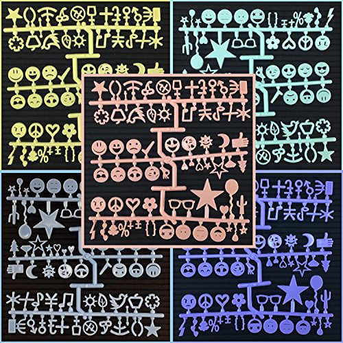 Pastel Letter Set for Felt Letter Boards | 5 sets of 222 3/4” Letters, Emojis and Symbols | Lavender, Yellow, Mint Green, Blue, Coral | Total Set of 1110 (PASTEL LETTERS & BAG ONLY) - Thumbnail 5