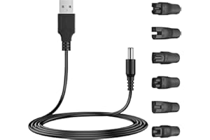 Czepa Power 5V USB Charger Cord Replacement Adapter Compatible with a Various Types of HQ8505 Philips Norelco Shavers, Electric Razor, SURKER Clippers and Others 5521 Adapter Charging Line