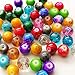 Beading Station 50pcs Mix Artistic New Marble Design Glass Round Beads 8mm ~Jewelry Findings~ Free Handcrafted Pendant(1)