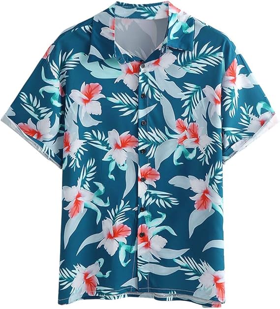 Amazon Co Jp Tシャツ Creamfel メンズ ハワイ風シャツ エスニック ブラウス かっこいい ファッション 半袖 ゆったり トップス カジュアル フィット感 夏服 お兄系 冷房 デート夏季対応 文化祭 男性服 服 ファッション小物
