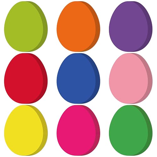 Geyee 108 Pcs Egg Cutouts Bulk Spring Easter Bulletin Board Decor Egg ...