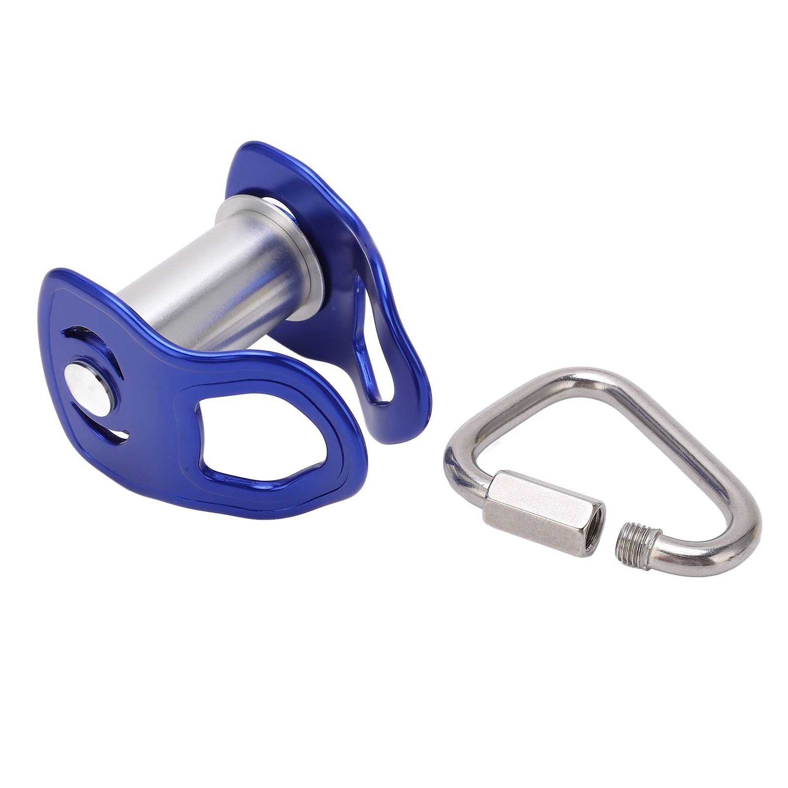 Drfeify Slackline Pulley, Outdoor Sport Pulley Slider Zipline Pulley for Training Obstacle Course for Kids Adults, Blue