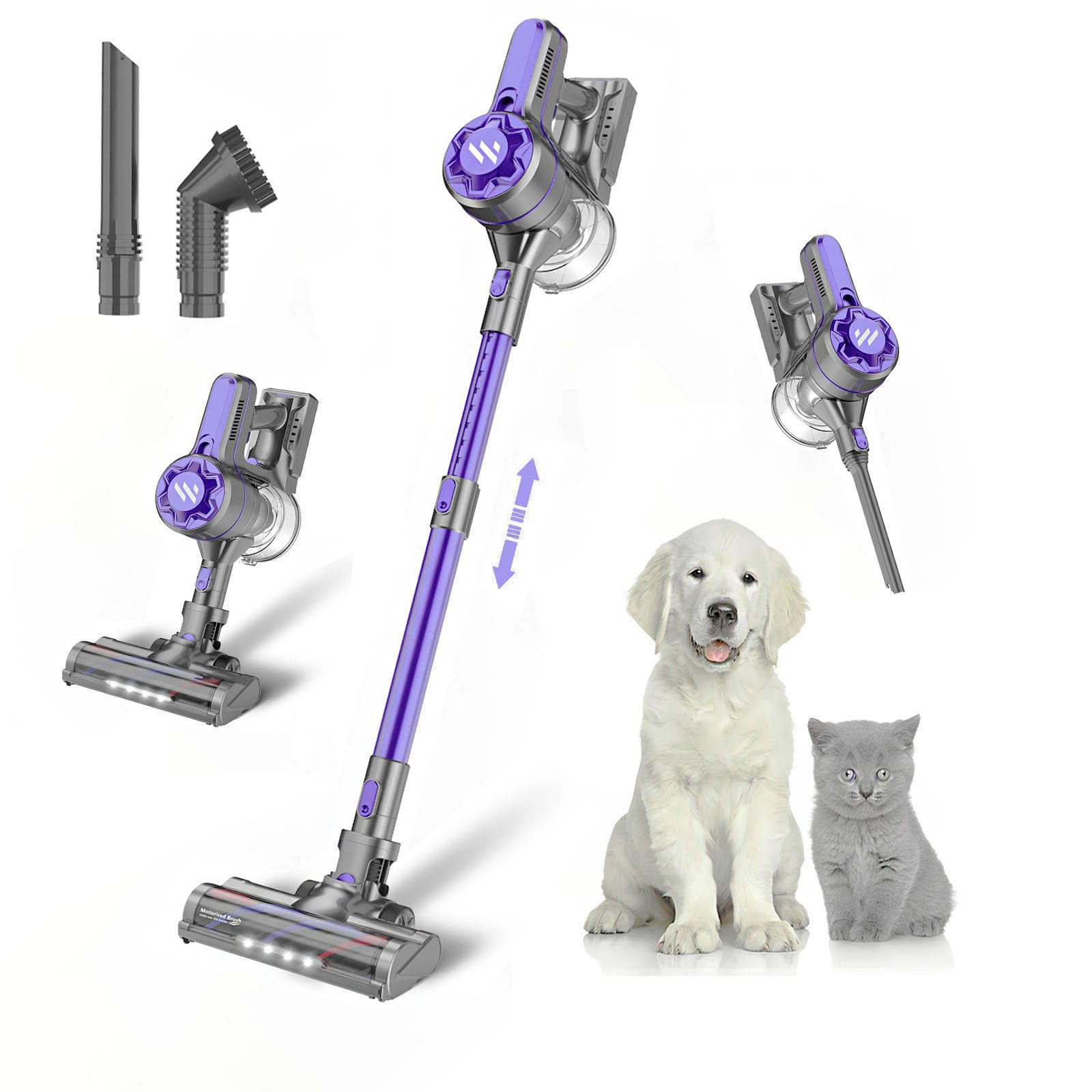Photo 1 of ***SEE NOTES***WLOTPO Cordless Vacuum Cleaners for Home with Powerful Suction,Stick Vacuum Cordless Rechargeable,Up to 35 Mins Runtime,Lightweight Hardwood Floor Vacuum for Pet Hair,Carpet(Dark Purple)