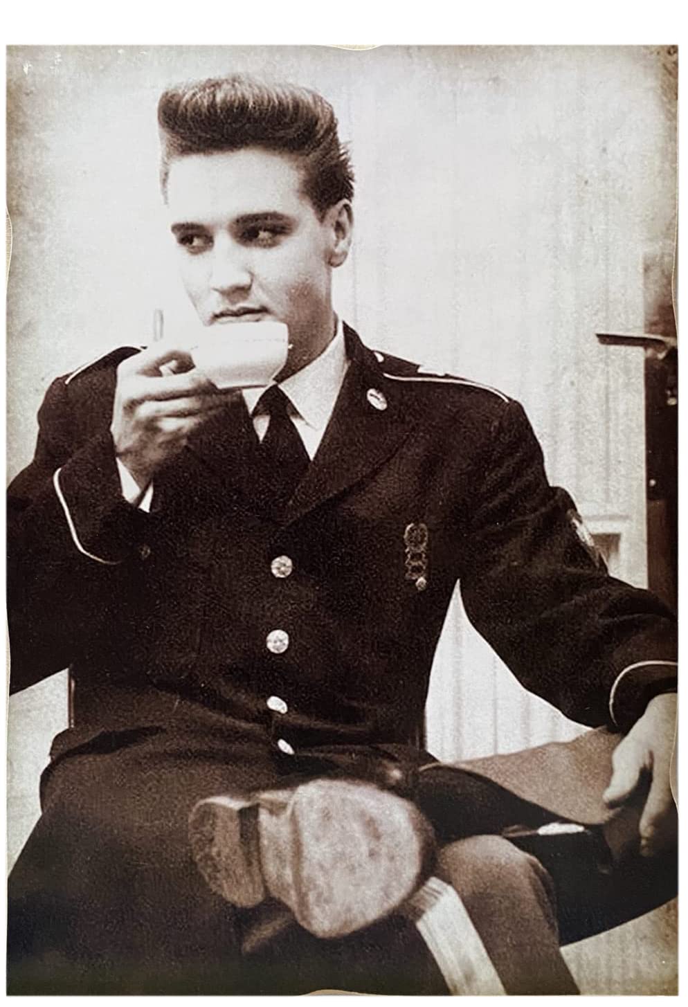 KUSTOM ART Magnet Series Famous Actors Hollywood Elvis Presley Vintage Style Collectible Wood Print 10x6cm
