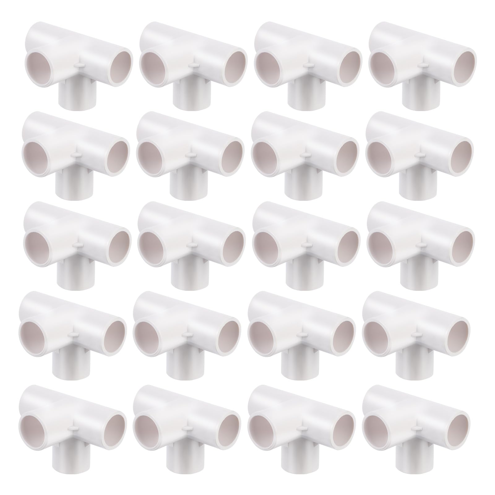 iplusmile 4 Way PVC Pipe Connector 20Mm Plastic Water Pipe Joint Hose Fittings for Garden Watering and Home Plumbing Repair