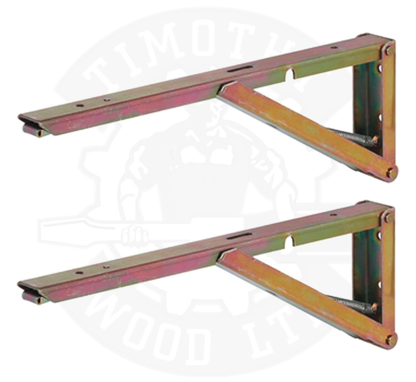 Table Worktop Folding Shelf Support Brackets Wall Mounted Hinged Spring