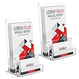 NIUBEE 2-Pack Acrylic Brochure Holder