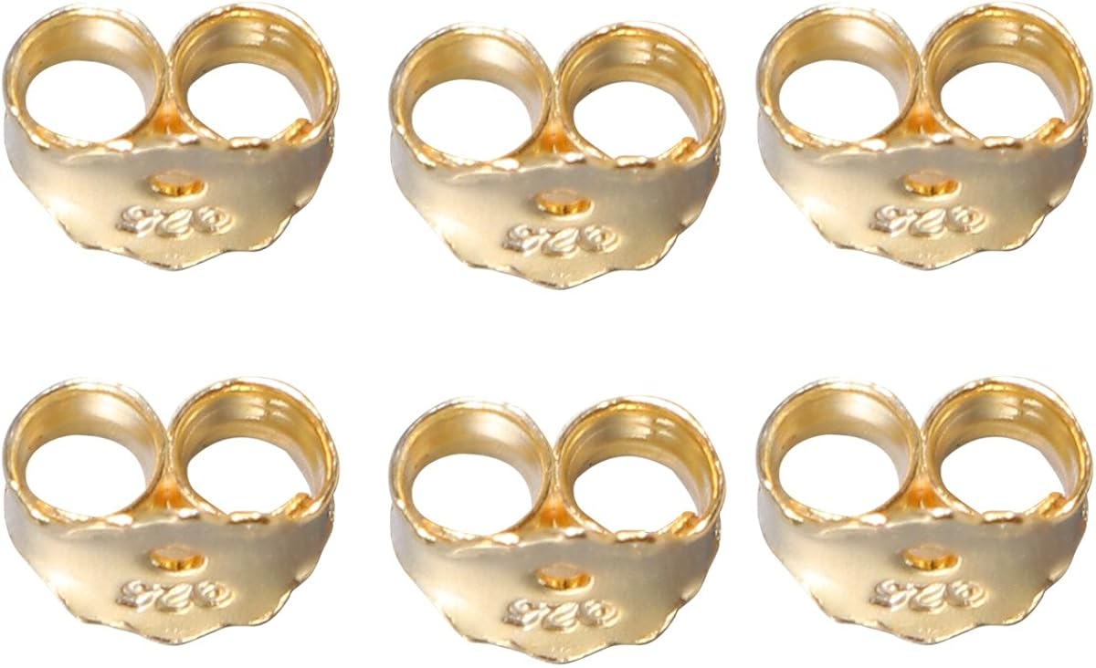 Boucles D'oreilles Avec Clous Et Anneaux - Métal Doré Sans Nickel - Lot De 30 Pièces (15 Paires)