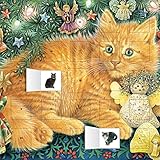 Ivory Cats Hark the Herald Angels Sing advent calendar (with stickers) by