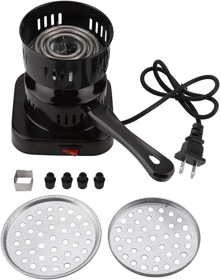 Charcoal Heater - Electric Charcoal Starter Burner Stove Charcoal Carbon Hot Plate for Tea Coffee Hookah Shisha Nargila BBQ Fire Starter Coal Burner,110V 800W US