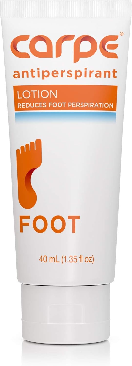 Carpe Antiperspirant Foot Lotion Package Deal (3 Foot Tubes Bundle and Save), Stop Sweaty, Smelly Feet, Help Prevent Blisters, Dermatologist-Recommended: Health & Personal Care