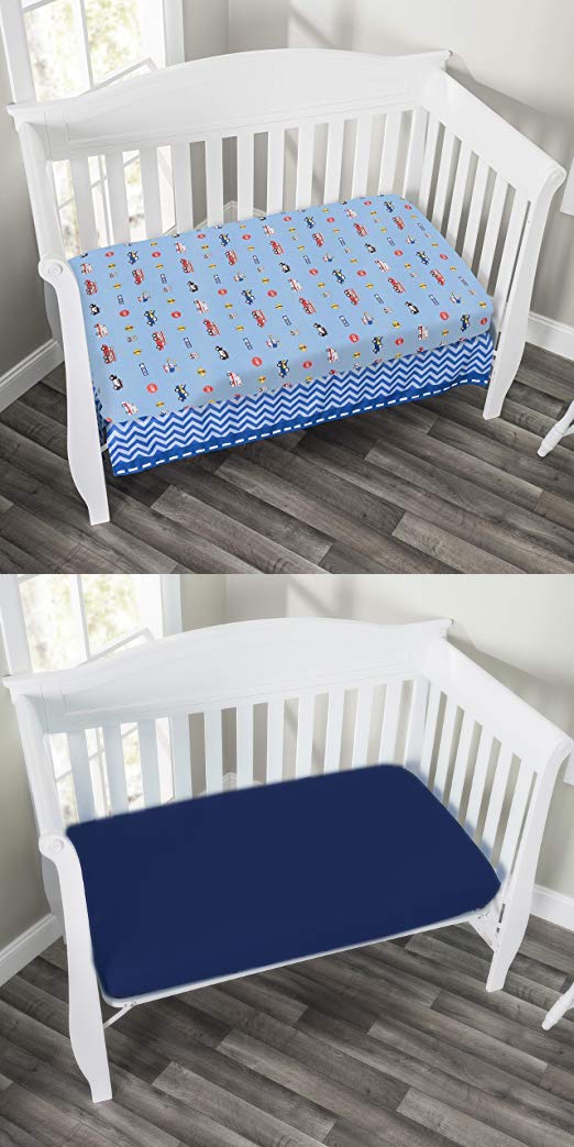 baby crib fitted sheet size