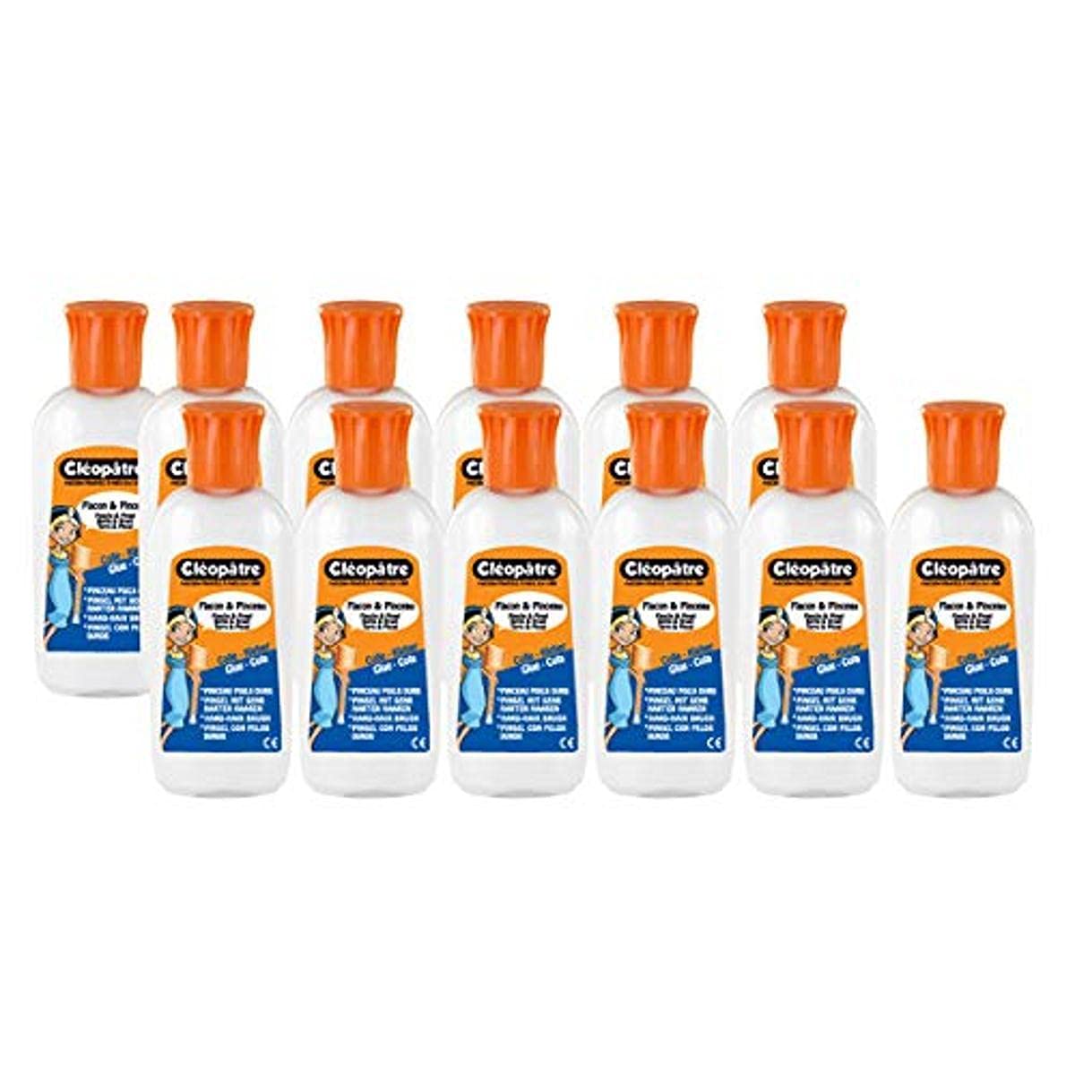Cléopâtre FL125x10 Empty Bottles Capacity 100 ml Pack of 10