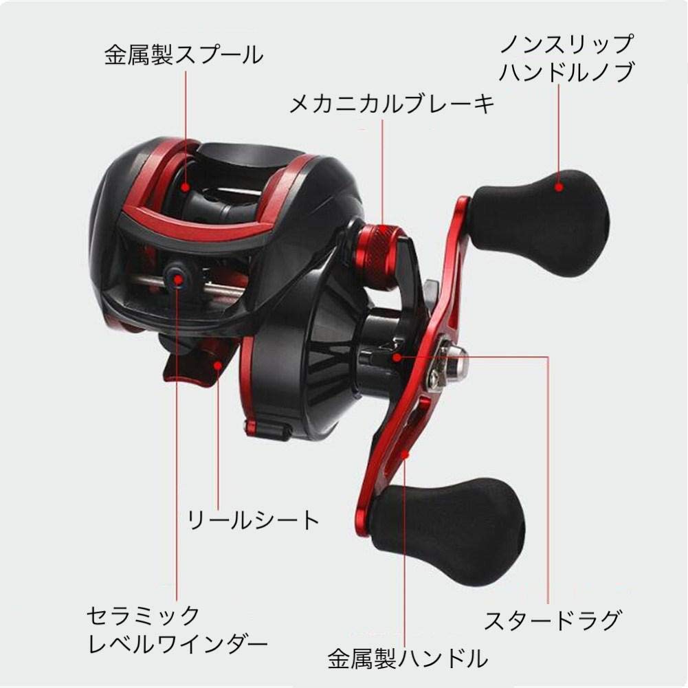 Mua Bgkフィッシング リールカバー付き スムースな回転のベイトリール マグネットブレーキ ハイギア ギア比8 1 1 ハイスピードベイトキャスティングリール Tren Amazon Nhật Chinh Hang 21 Fado