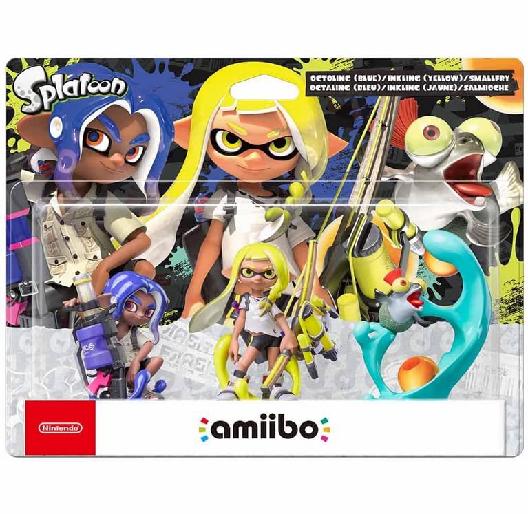 Amiibo Triple Pack - Inkling, Octoling, and Smallfry (Splatoon 3 Series)