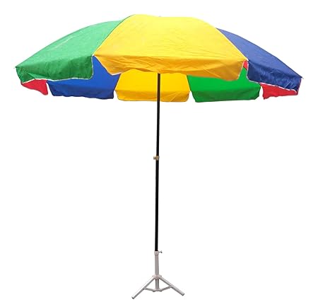 Lords Multi Color Garden Umbrella 8 Ft Dia Heavy Duty With Thick Water Proof Fabric