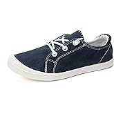 FUNKYMONKEY Shoes for Women, Comfort Low Top Canvas Slip On Sneakers Classic Casual Walking Shoes