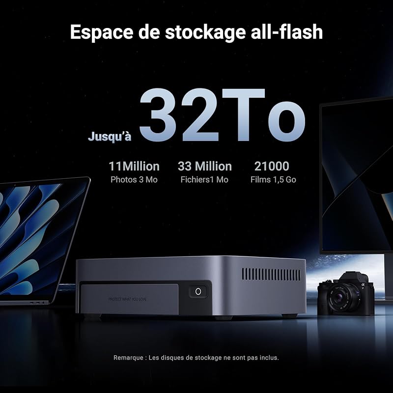NASync DXP480T Plus, NAS SSD 4 Baies, Intel Core i5-1235U, 10 GbE — photo 4 sur 8